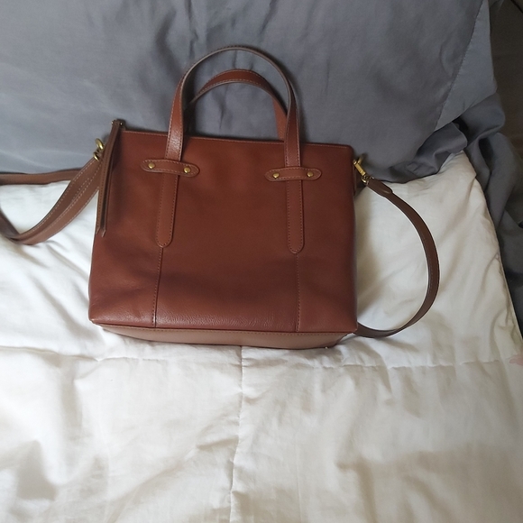 FOSSIL leather satchel - Picture 1 of 16